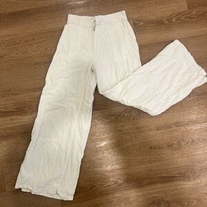 Abercrombie White Linen Pants
